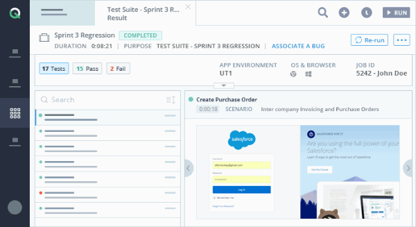 No-code automation testing for Salesforce