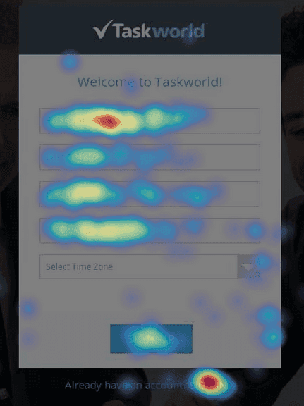 Hotjar Heatmap