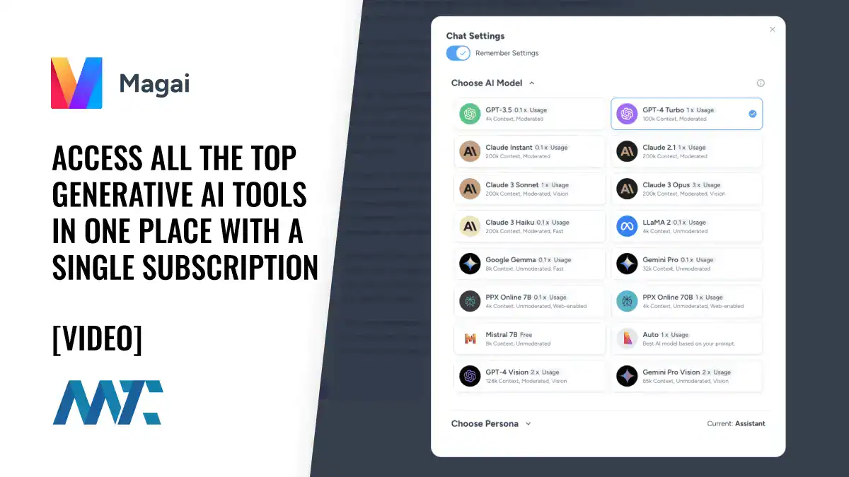 magai access all gen ai models single subscription