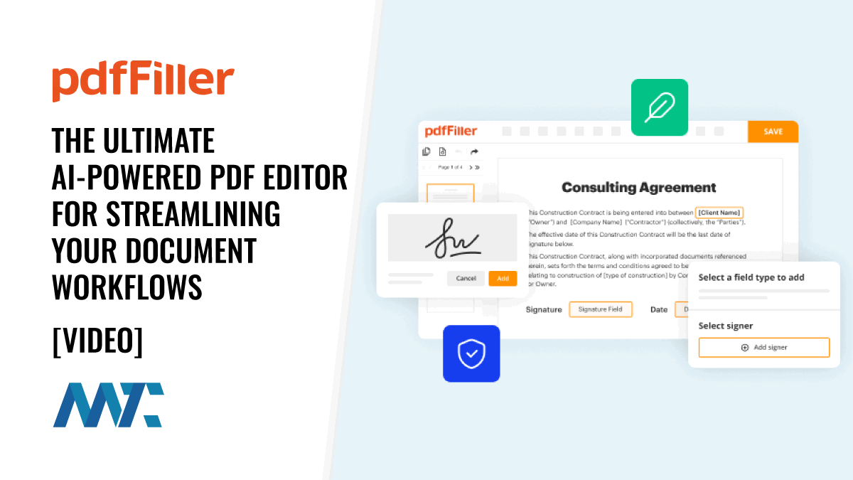 pdfFiller: The Ultimate AI-Powered PDF Editor for Streamlining Your Document Workflows 1 pdfFiller: AI PDF Editor, Management, Esignature