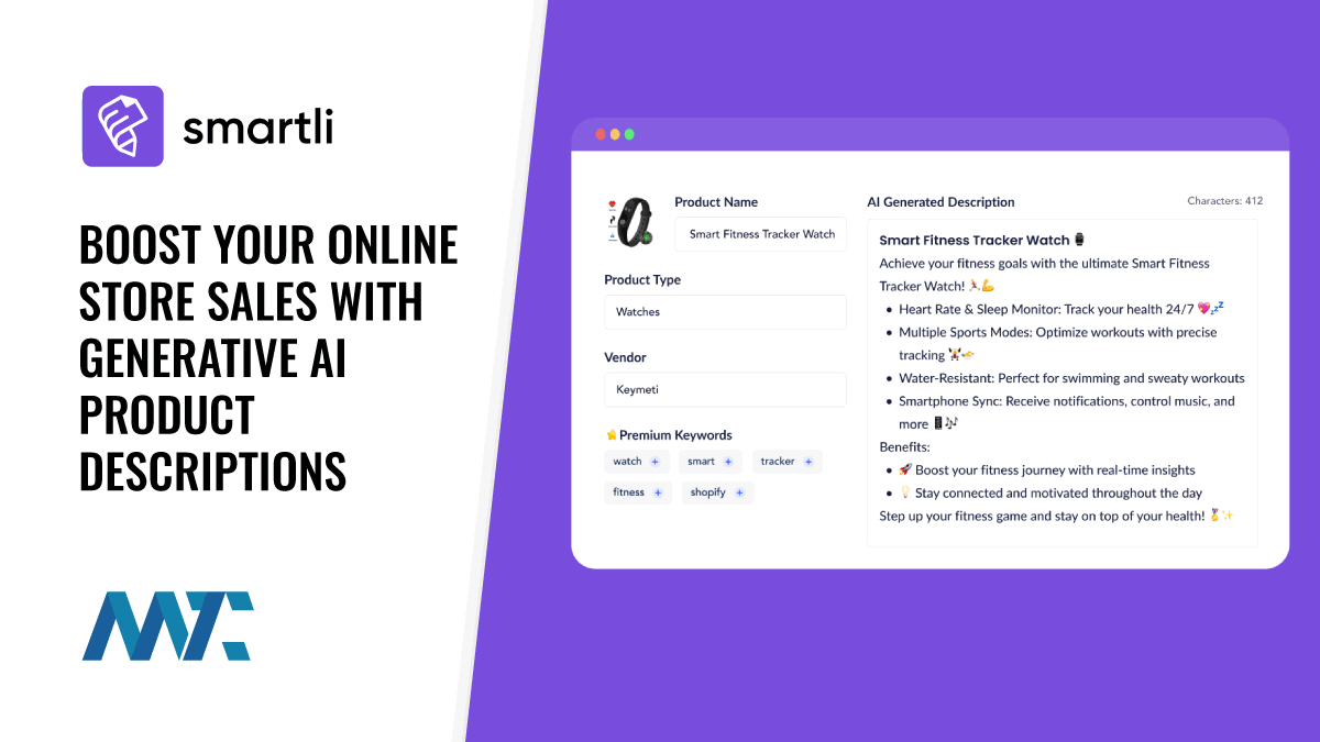 Smartli: Boost Your Online Store Sales with Generative AI Product Descriptions 1 Smartli: Generative AI for Ecommerce (GenAI)