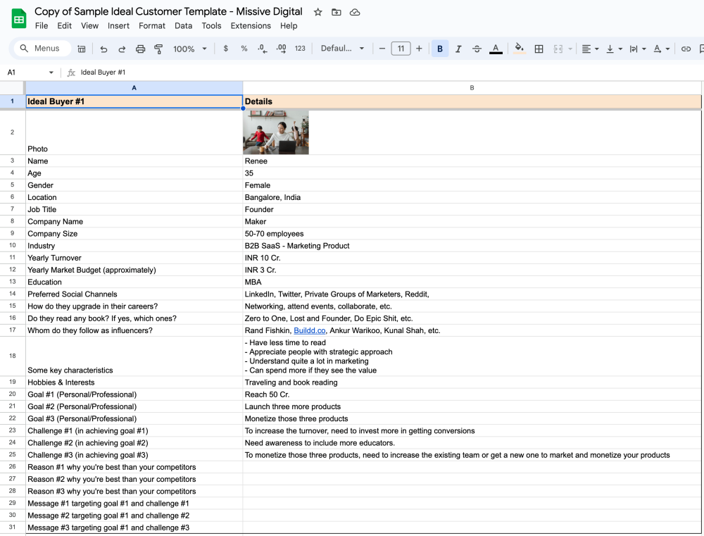 icp google sheet 1