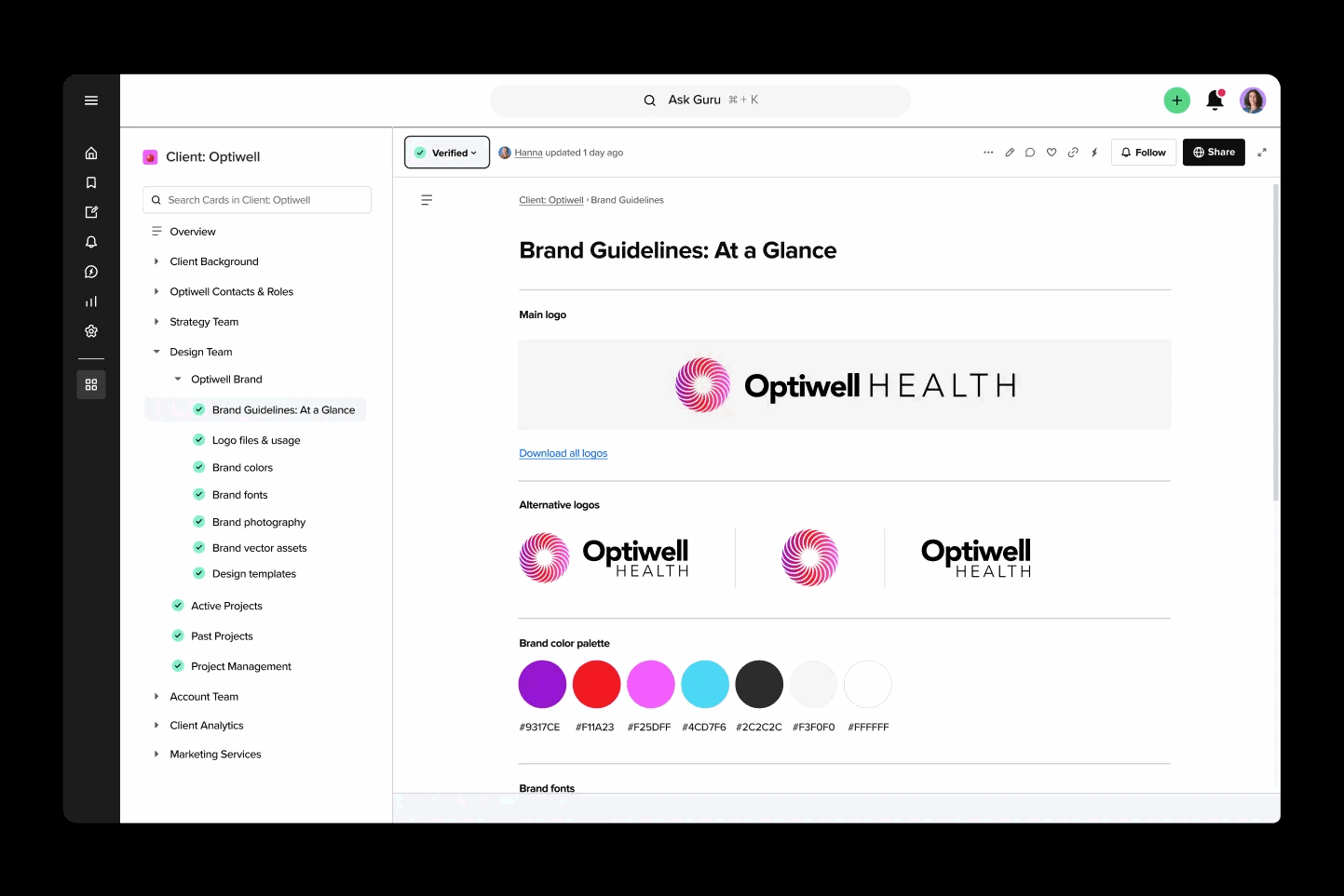 Guru: Branding Kit and Creative Assets