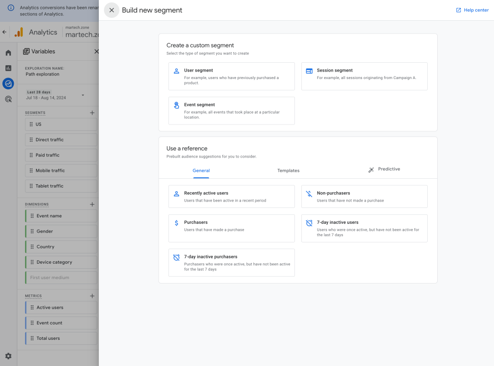 Google Analytics 4: How To Maximize Insights By Leveraging User Attributes and Demographic Data 5 GA4 Adding Audience to Explore Reporting