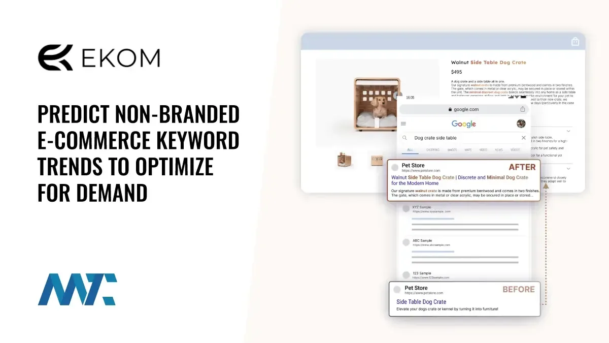 Predict Non-Branded E-commerce Keyword Trends To Optimize For Demand (SEO)