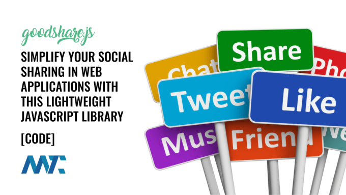 Goodshare.js: Javascript Social Sharing Button Library