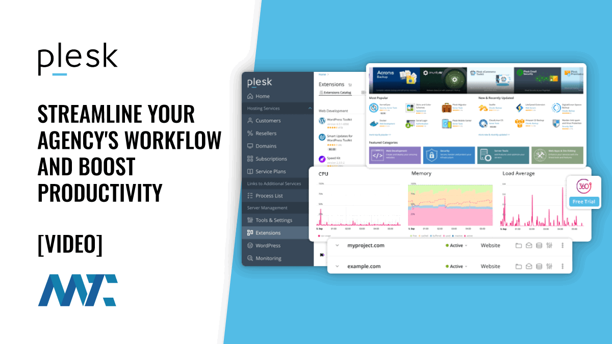 Plesk: Streamline Your Agency's Workflow and Boost Productivity With A Centralized Client Management Platform 1 Plesk Server Management for Agencies, CMS Hosting, and Development