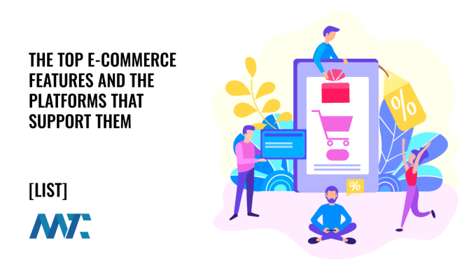 Top E-Commerce Features and The Online Shopping Platforms That Support Them
