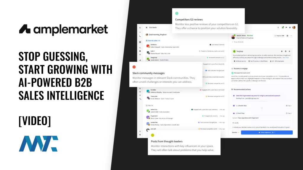 Amplemarket: B2B AI-Powered Sales Intelligence Outreach Platform
