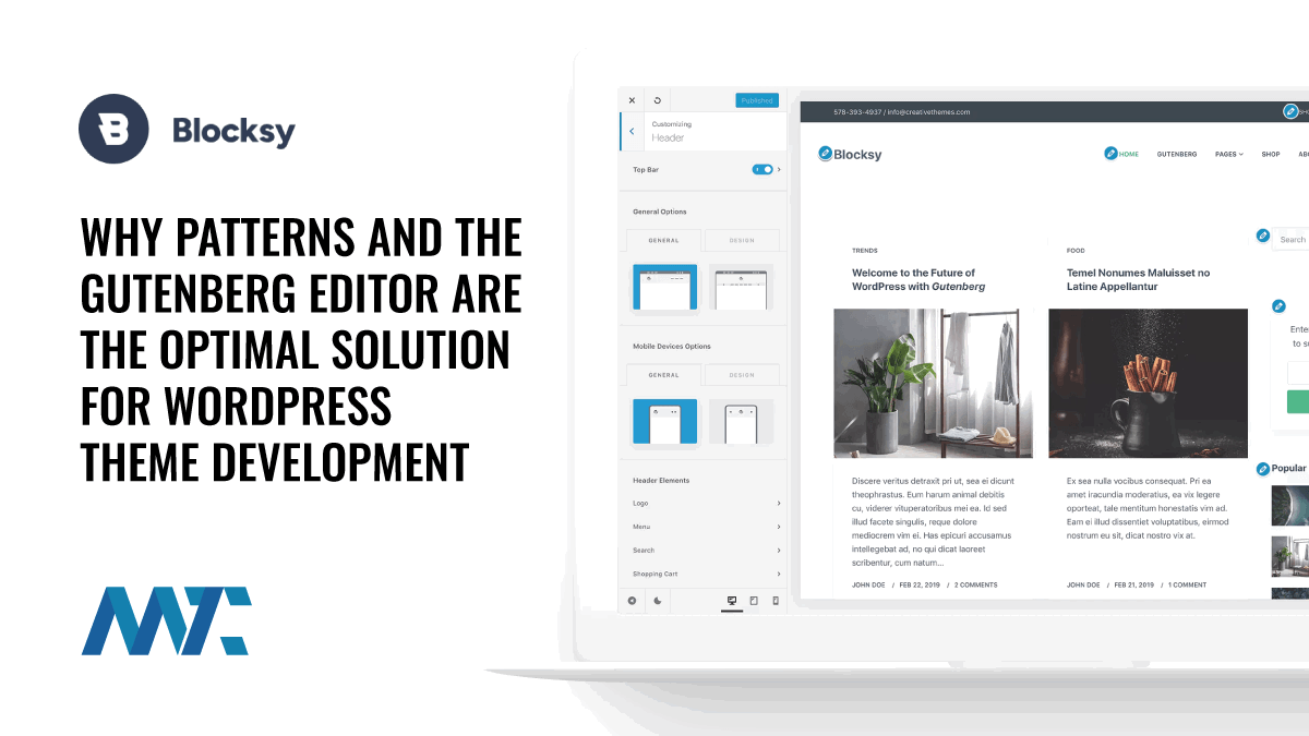 Blocksy: Native Gutenberg Theme Development with Blocks and Patterns
