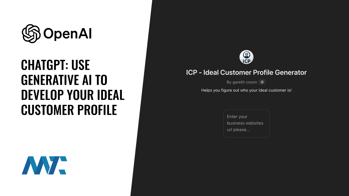 ChatGPT: How To Utilize Generative AI To Develop Your Ideal Customer Profile 1 ChatGPT: How To Utilize Generative AI To Develop Your Ideal Customer Profile