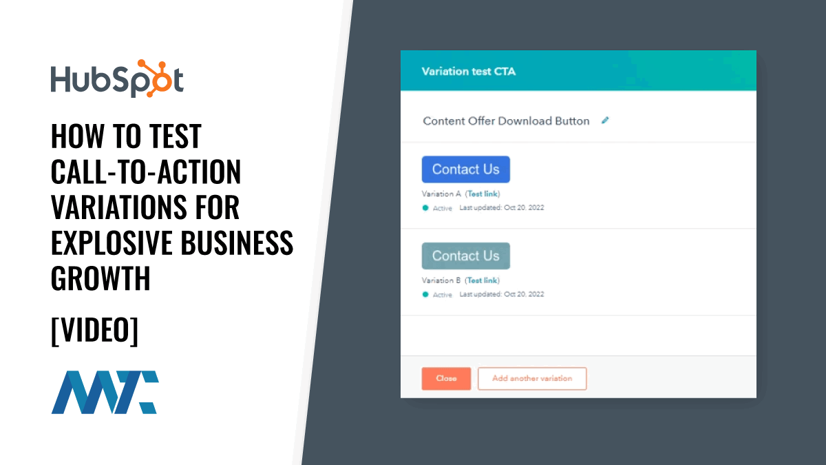 Hubspot: How To Test Call-To-Action Variations for Explosive Business Growth 1 Call-to-Action (CTA) Testing with Hubspot