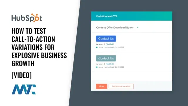 Call-to-Action (CTA) Testing with Hubspot