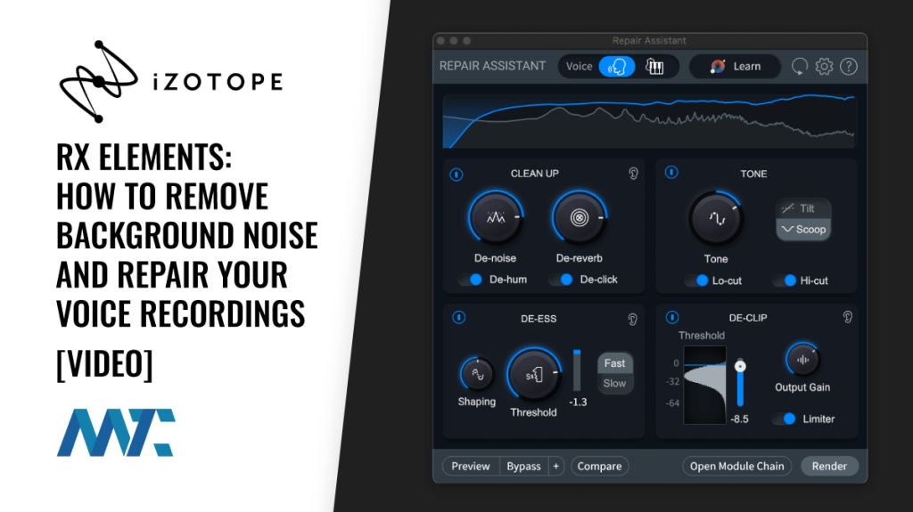 iZotope RX Elements: Remove background noise and repair audio