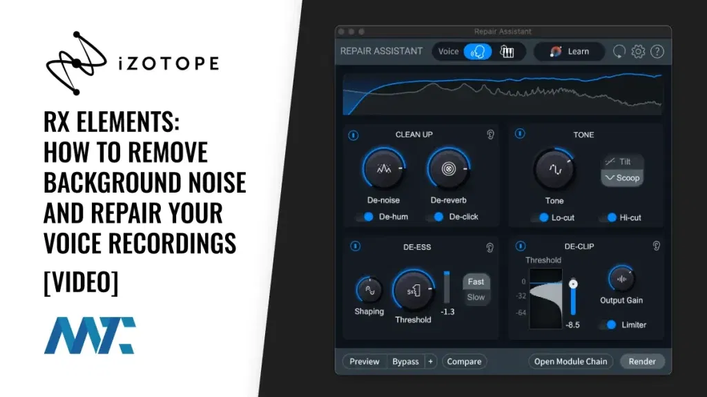 iZotope RX Elements: Remove background noise and repair audio