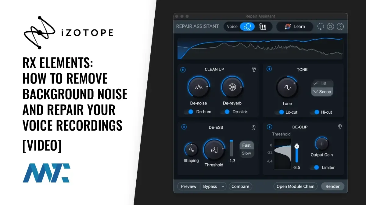 iZotope RX Elements: Remove background noise and repair audio