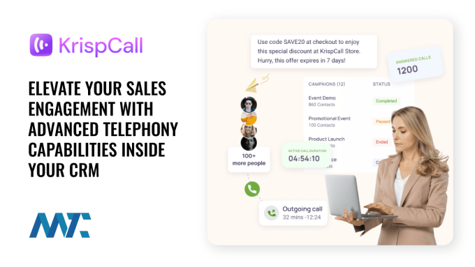 KrispCall: Elevate Your Sales Engagement with Advanced Telephony Capabilities Inside Your CRM