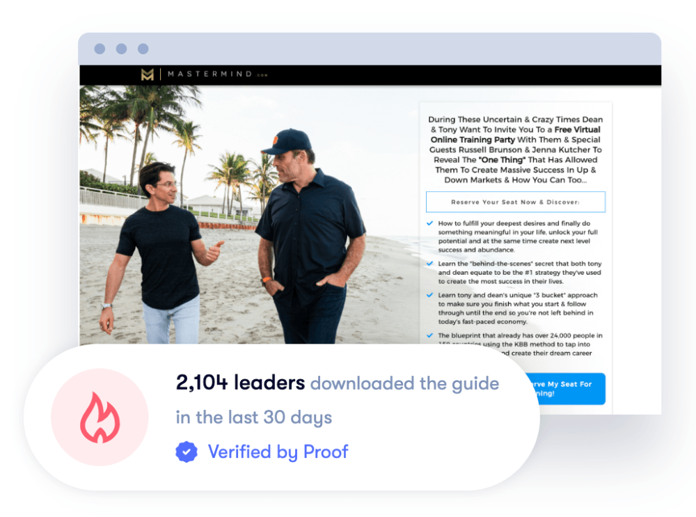 Pulse: Boost Conversions with Real-Time Social Proof 26 Landing Page Social Proof