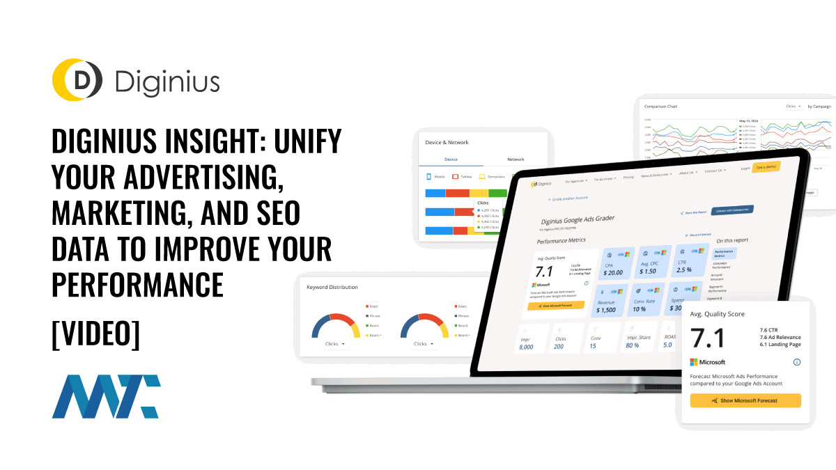 Diginius Insight: Unify Your Advertising, Marketing, and SEO Data To Improve Your Performance 1 Diginius: Unified Data Dashboard for Ads, SEO, and Marketing Performance Reporting