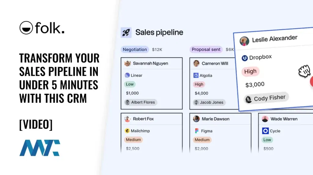Folk: Sales Pipeline CRM with LinkedIn Integration
