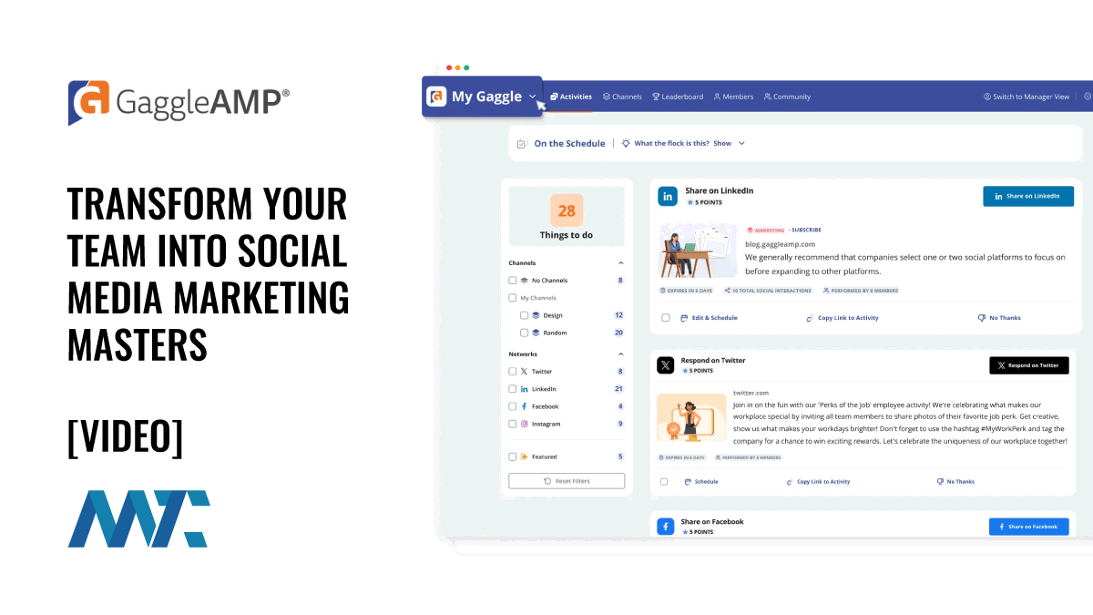 GaggleAMP: Transform Your Team into Social Media Marketing Masters With This Advocacy Platform 1 GaggleAMP: Social Media Advocacy Platform for Companies