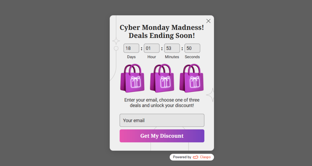 Claspo: Giftbox Popup for Lead Generation