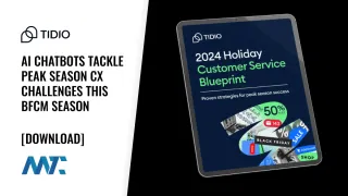 Tidio: AI Chatbots Tackle Peak Season CX Challenges This BFCM Season