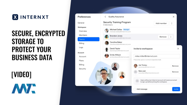 Internxt: Secure, Encrypted File Storage to Protect Your Business Data