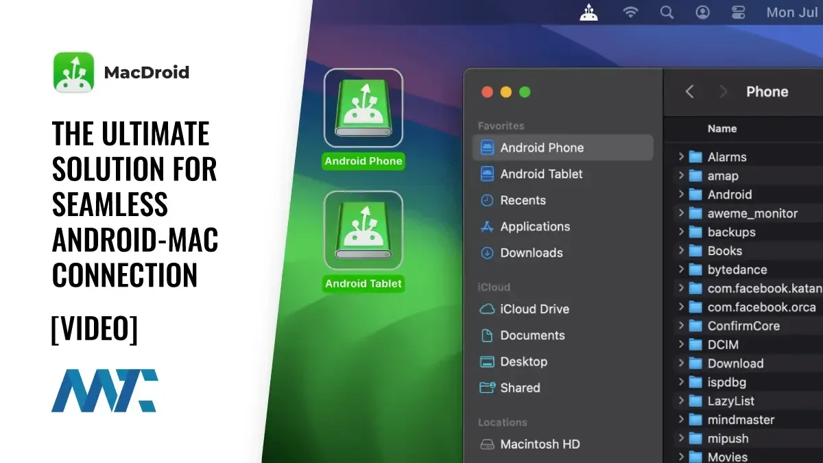 MacDroid: MacOS Android File Transfer App
