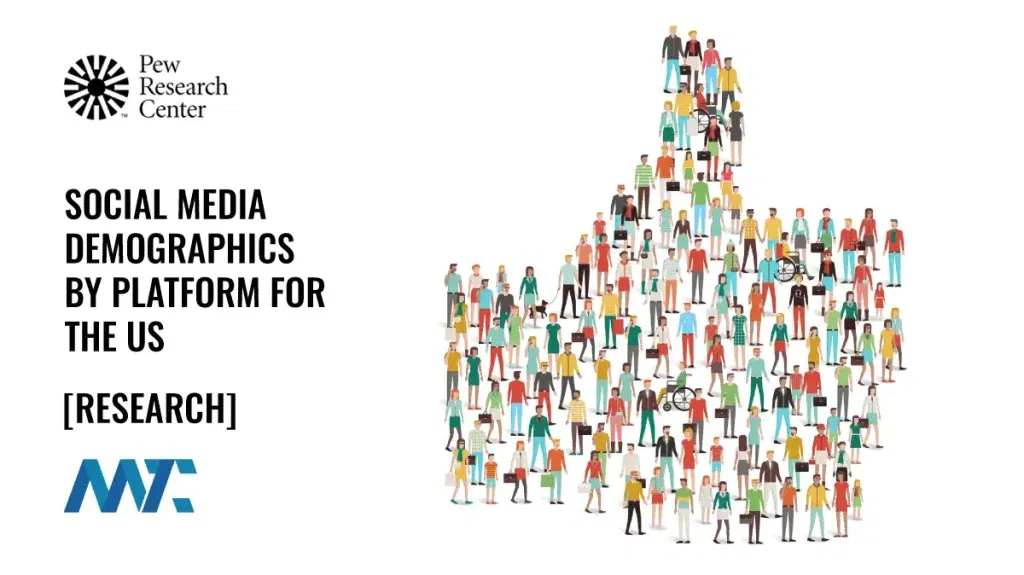 Pew Research: Social Media Demographics by platform for the US