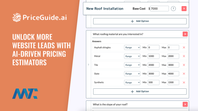 PriceGuide: Generate More Website Leads with AI-Driven Pricing Estimator