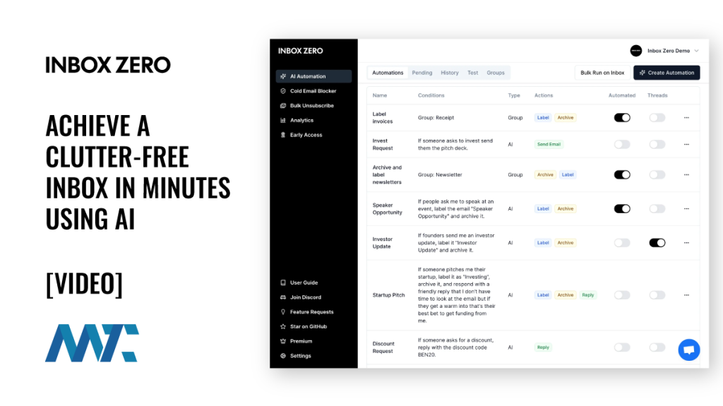 Inbox Zero: AI-Driven Inbox Management Platform for Email Productivity