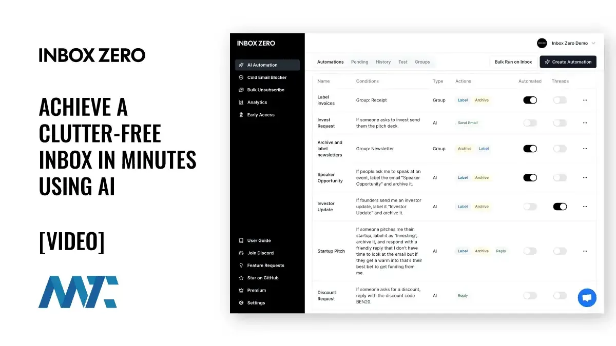 Inbox Zero: AI-Driven Inbox Management Platform for Email Productivity