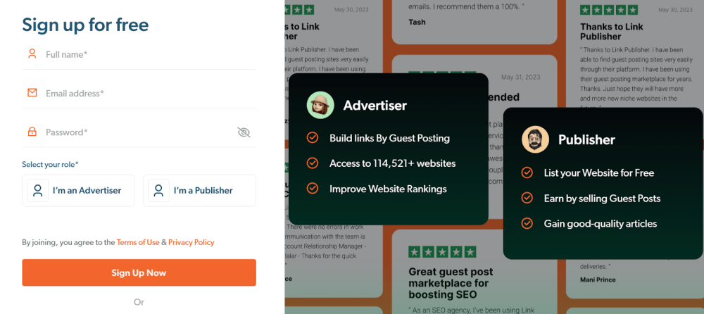 link publishers