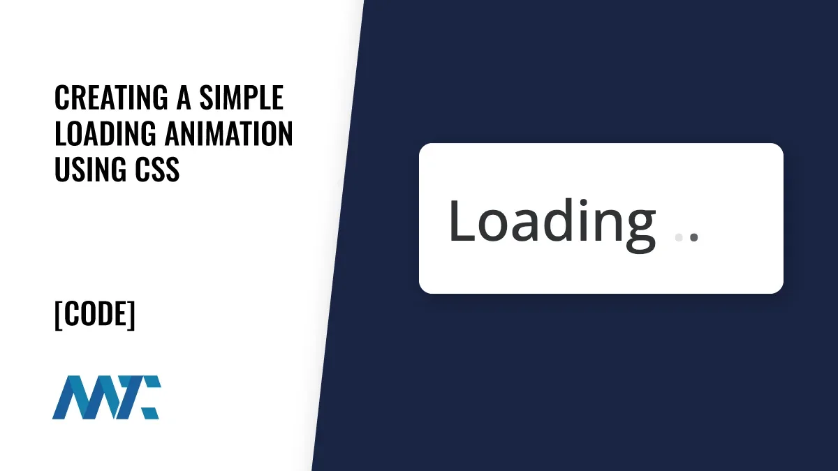 Loading Animation With CSS