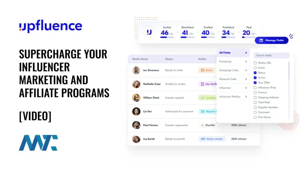 Upfluence: Supercharge Your Influencer Marketing and Affiliate Programs