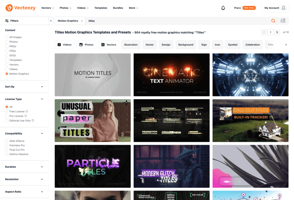 vecteezy royalty free motion graphics templates 1