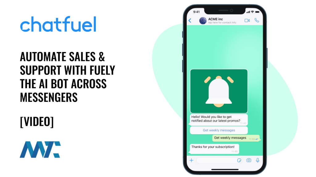 Chatbot: Automate Sales & Support with Fuely the AI Bot Across Messengers