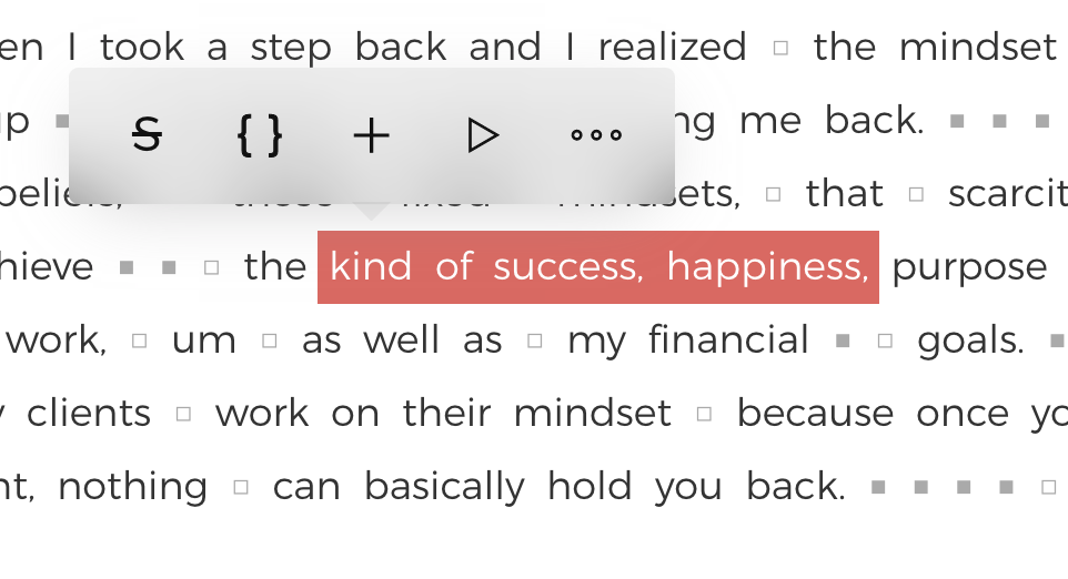 Transcription-based audio and podcast editing with Trebble