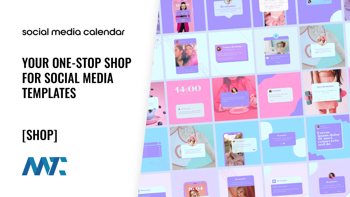 Social Media Calendar: Your One-Stop Shop for Social Media Templates 1 Social Media Template Shop