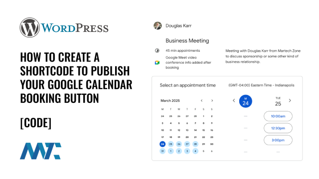 WordPress: How to Create a Shortcode to Publish Your Google Calendar Appointment Booking Button
