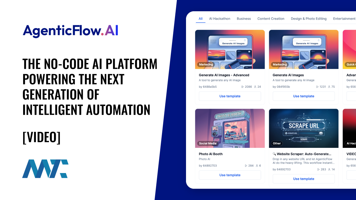 AgenticFlow: The No-Code AI Platform Powering the Next Generation of Intelligent Automation 1 AgenticFlow: The No-Code AI Platform Powering the Next Generation of Intelligent Automation
