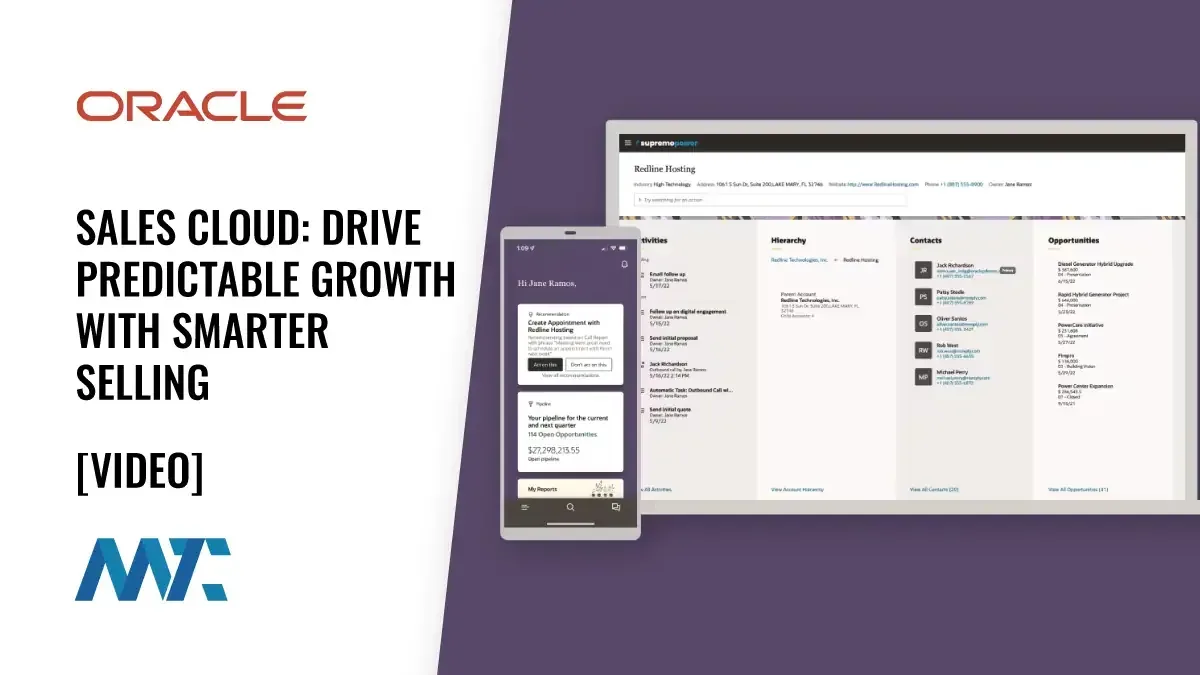 Oracle Sales Cloud: Drive Predictable Growth with Smarter Selling