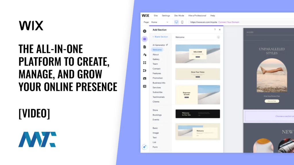 Wix: The All-in-One Platform to Create, Manage, and Grow Your Online Presence