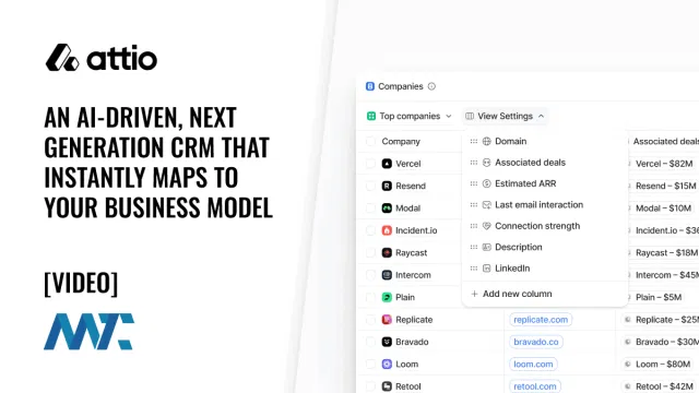 Attio: An AI-Driven, Next Generation CRM That Instantly Maps to Your Business Model