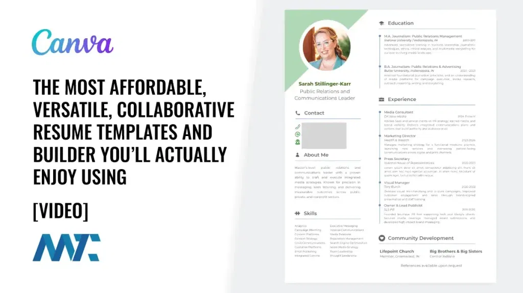 Canva Resume Templates and CV Builder