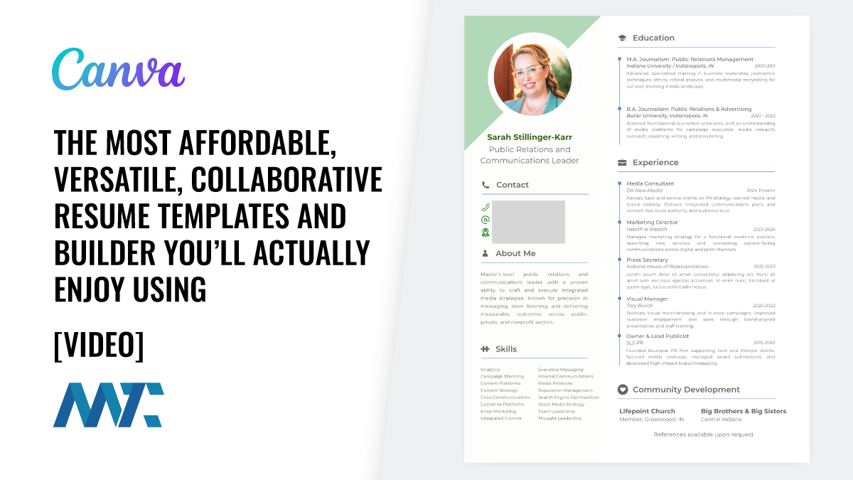 Canva: Affordable, Versatile, Collaborative Resume Templates and CV Builder You’ll Actually Enjoy Using 1 Canva Resume Templates and CV Builder