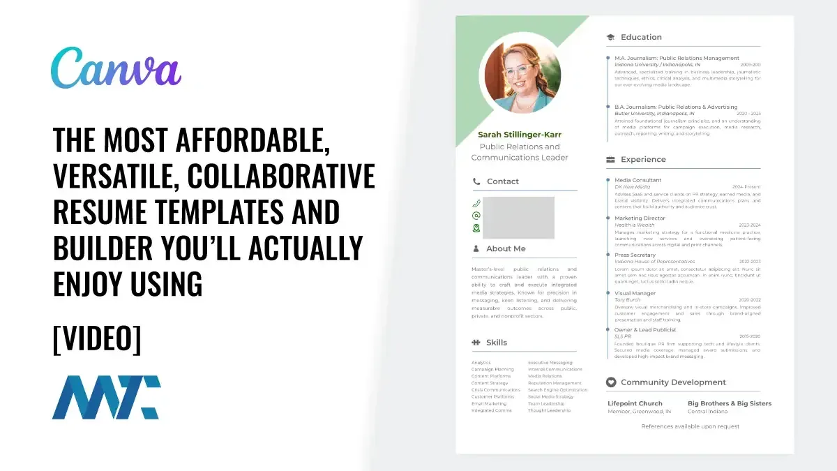 Canva Resume Templates and CV Builder