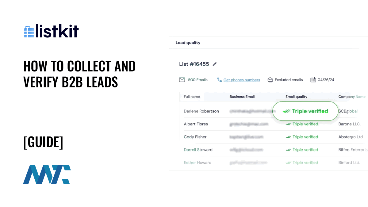 How To Collect and Verify B2B Leads