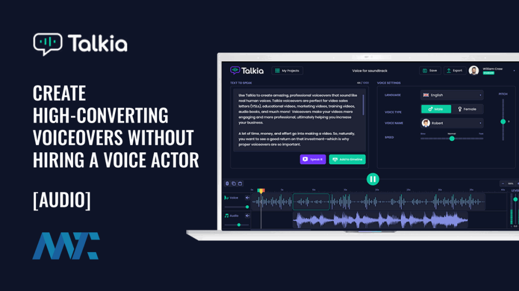 Talkia: Text-To-Speech Voiceover App